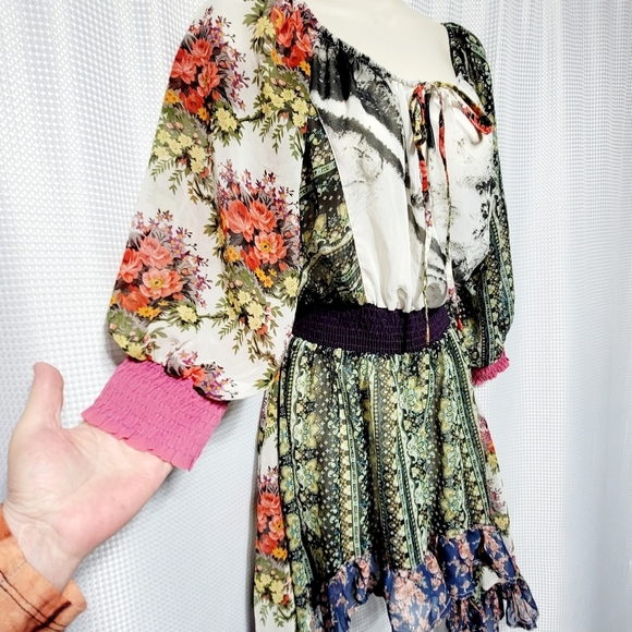 Shop Therapy Whimsi Fairycore Pheasant Dress Women's (S/M) - Picture 4 of 8